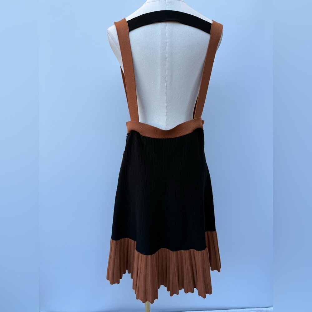 Anthropologie Open Back Color Block Pleated Knit Dress Size Large - Picture 12 of 15